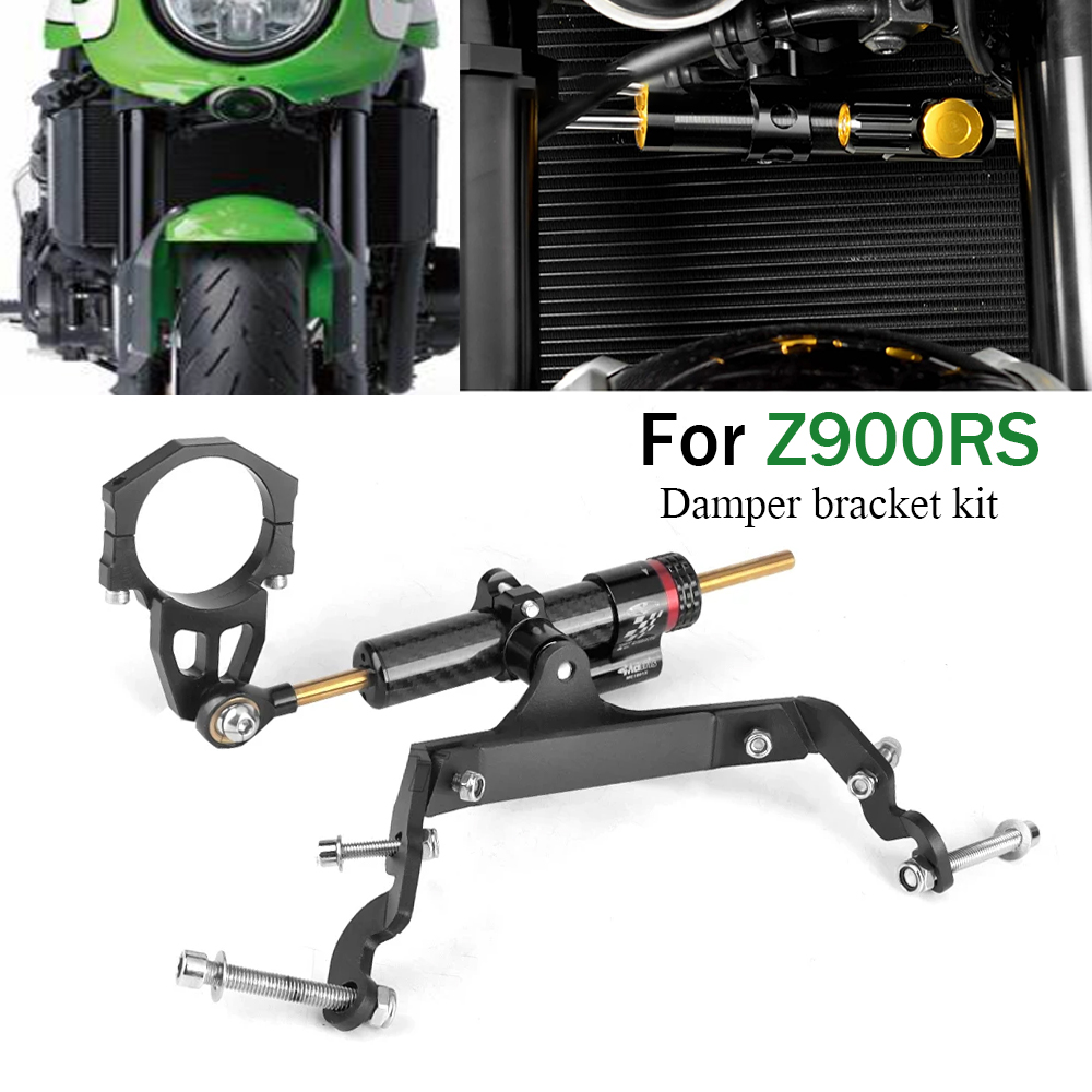 Steering Damper Stabilizer Kit Cnc - Para kawasaki z900rs z900rs z 900