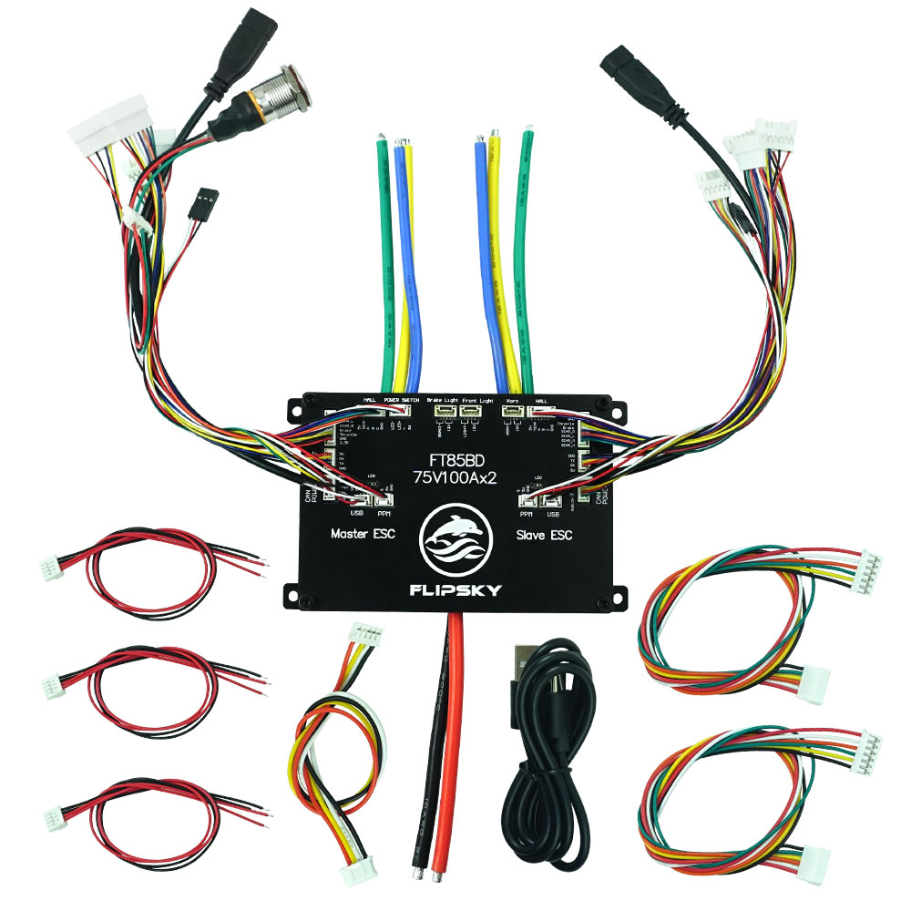 Flipsky FT85BD100A Dual ESC 85 - 72V 45A Dual Controller avaliação e preço